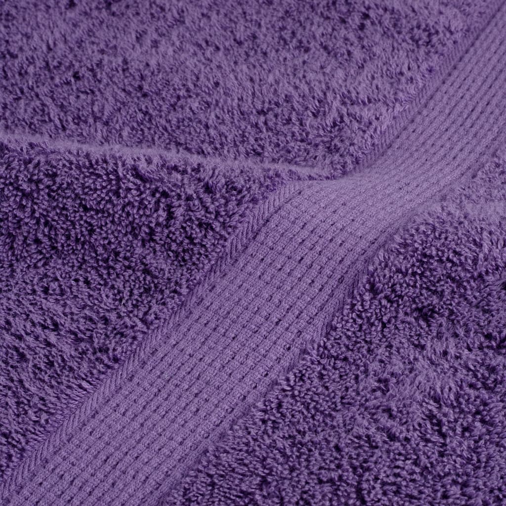 Asciugamani per Ospiti 2 pz Viola 30x50 cm 600 g/m² 100% Cotone 137350