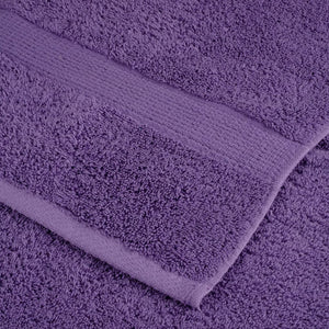 Asciugamani per Ospiti 10 pz Viola 30x50cm 600 g/m² 100% Cotone 137352