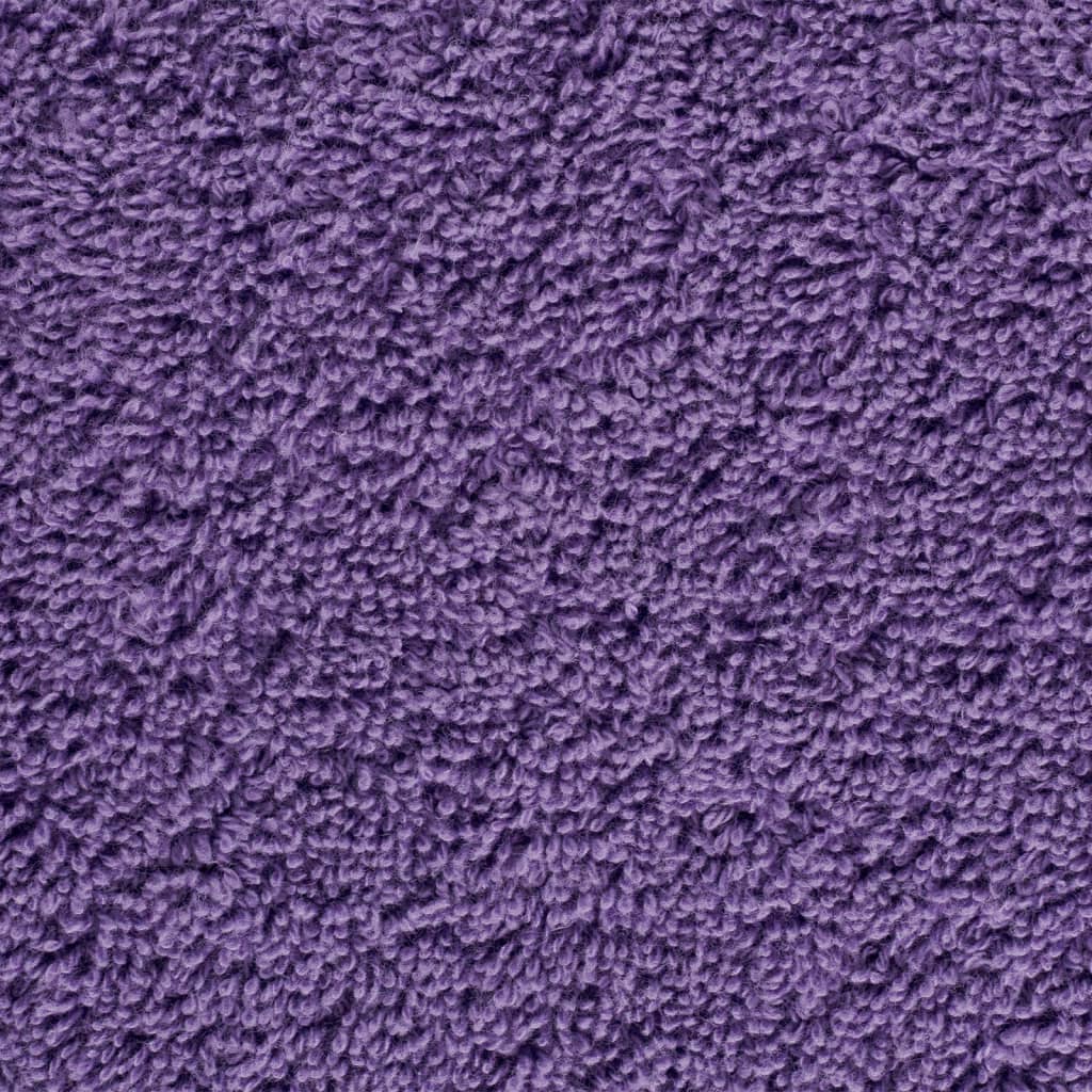 Asciugamani Premium 2 pz Viola 100x200 cm 600 g/m² 100% Cotone 137365