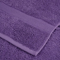 Asciugamani Premium 4 pz Viola 100x200 cm 600 g/m² 100% Cotone 137366