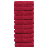 Salviette Premium 10 pz Rosse 30x30 cm 600 g/m² 100% Cotone 137397