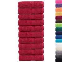 Salviette Premium 10 pz Rosse 30x30 cm 600 g/m² 100% Cotone 137397