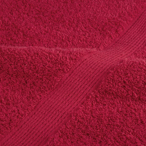 Salviette Premium 10 pz Rosse 30x30 cm 600 g/m² 100% Cotone 137397