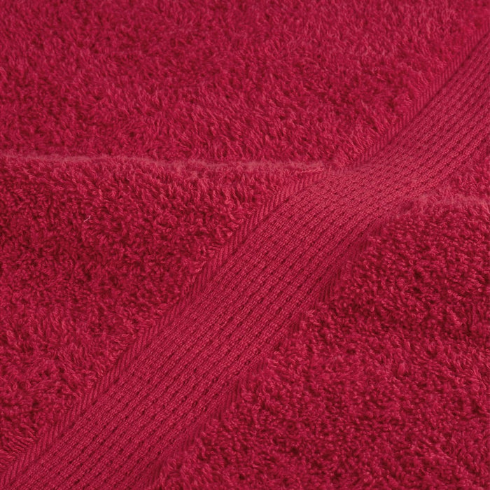 Asciugamani Premium 2 pz Rossi 50x100 cm 600 g/m² 100% Cotone 137401