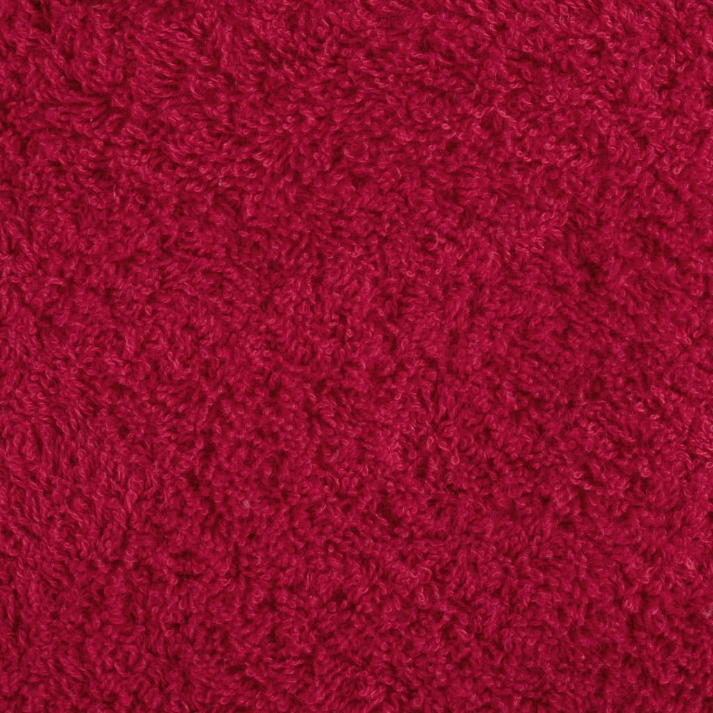 Asciugamani Premium 2 pz Rossi 100x200 cm 600 g/m² 100% Cotone 137413