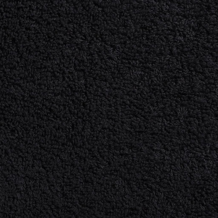 Asciugamani 10 pz Neri 100x200 cm 600 g/m² 100% Cotone 137439