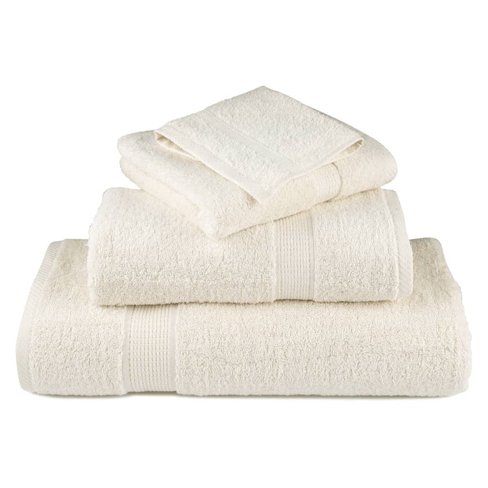 Salviette Premium 4 pz Crema 30x30 cm 600 g/m² 100% Cotone 137468