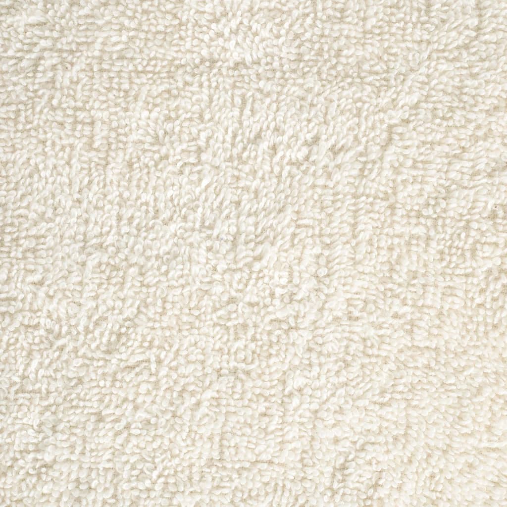 Salviette Premium 4 pz Crema 30x30 cm 600 g/m² 100% Cotone 137468