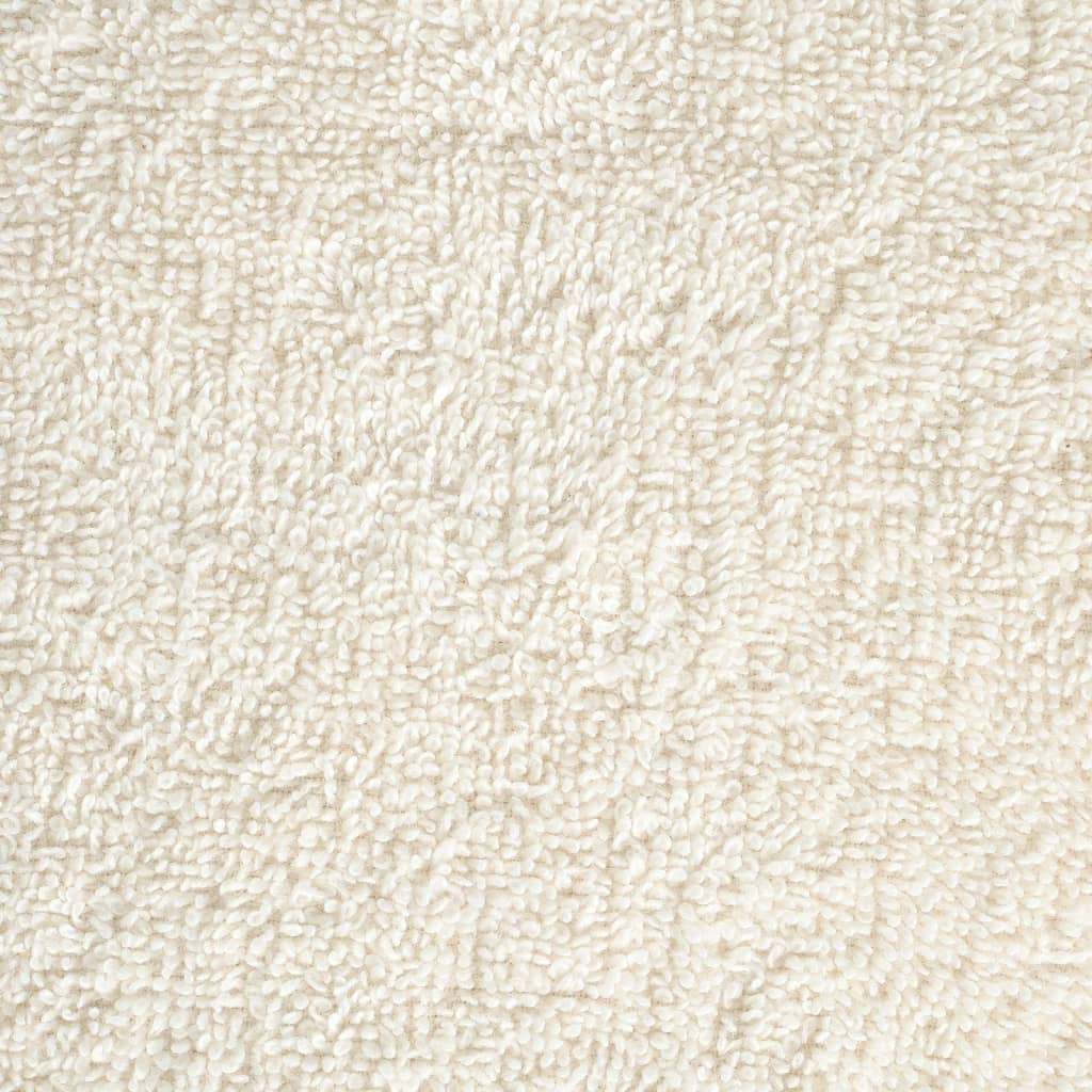 Asciugamani per Ospiti 2 pz Crema 30x50 cm 600 g/m² 100% Cotone 137470