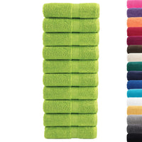 Salviette Premium 10 pz Verde Mela 30x30cm 600 g/m² 100% Cotone 137493