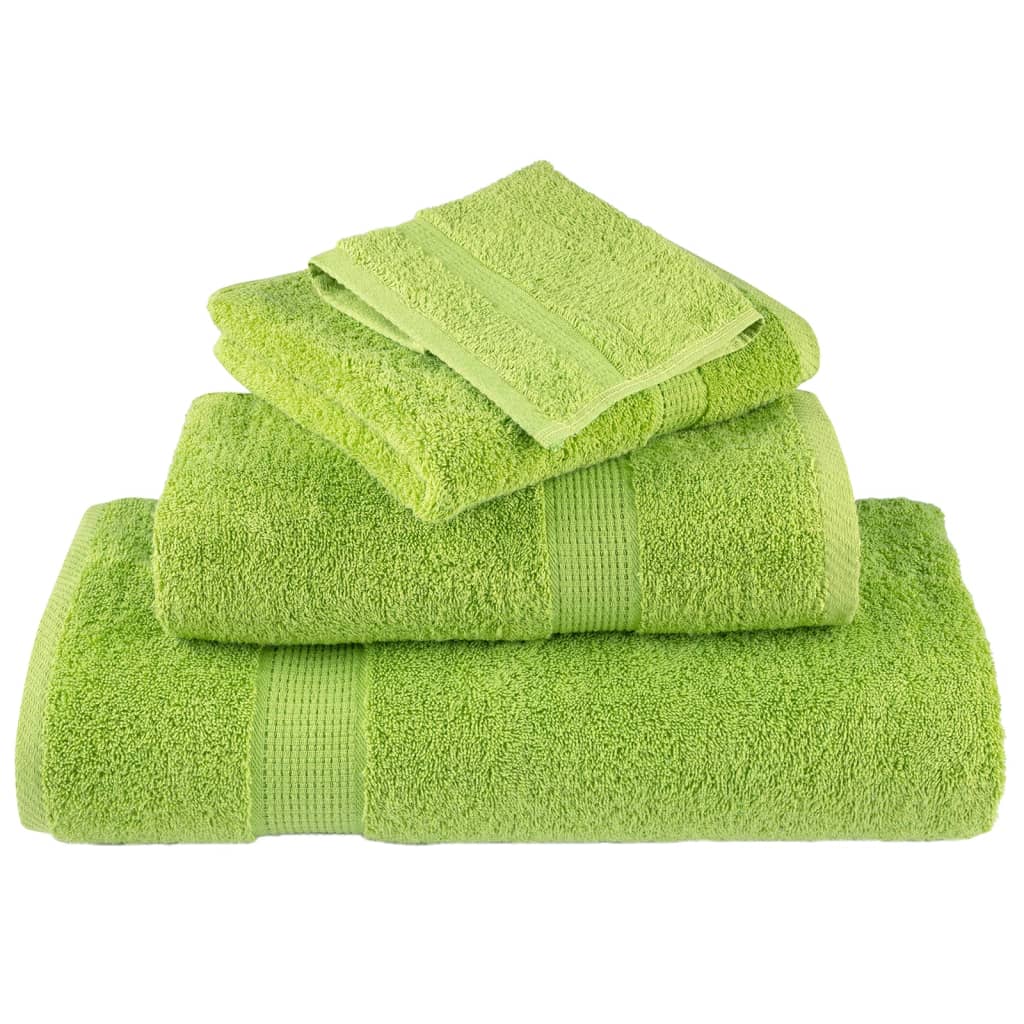 Salviette Premium 10 pz Verde Mela 30x30cm 600 g/m² 100% Cotone 137493