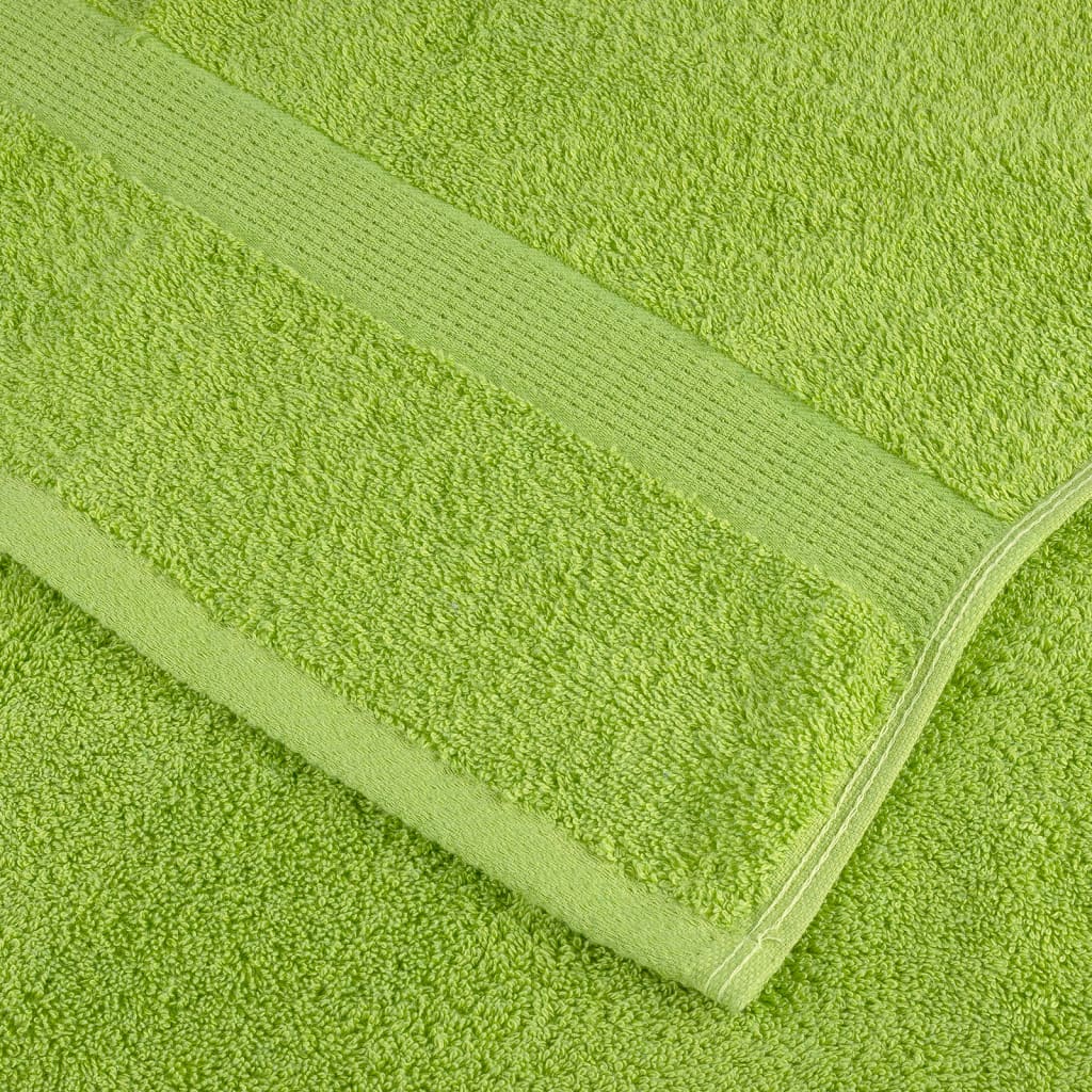 Asciugamani 10 pz Verde Mela 50x100 cm 600 g/m² 100% Cotone 137499