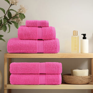 Salviette Premium 2 pz Rosa 30x30 cm 600 g/m² 100% Cotone 137515