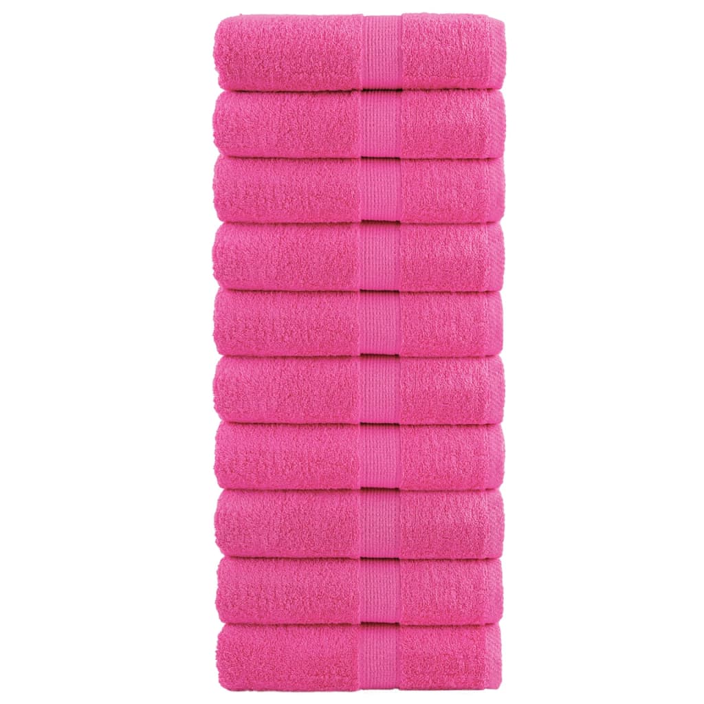 Salviette Premium 10 pz Rosa 30x30 cm 600 g/m² 100% Cotone 137517