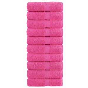 Salviette Premium 10 pz Rosa 30x30 cm 600 g/m² 100% Cotone 137517