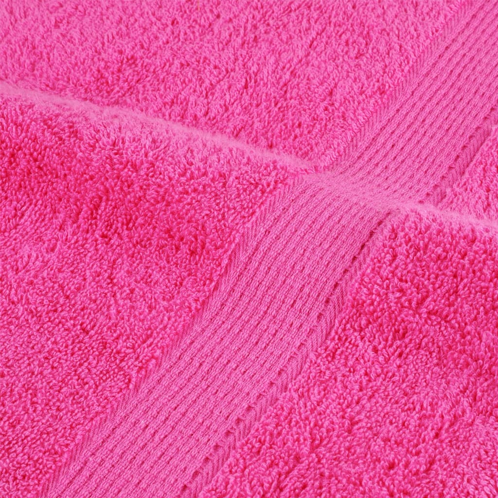 Salviette Premium 10 pz Rosa 30x30 cm 600 g/m² 100% Cotone 137517