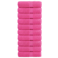 Asciugamani per Ospiti 10 pz Rosa 30x50 cm 600 g/m² 100% Cotone 137520