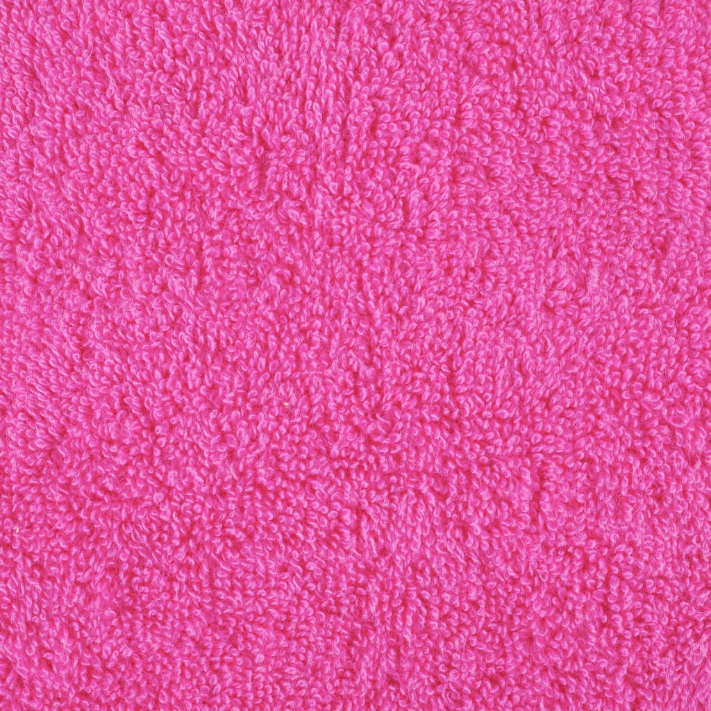 Asciugamani per Sauna 2 pz Rosa 80x200 cm 600 g/m² 100% Cotone 137532