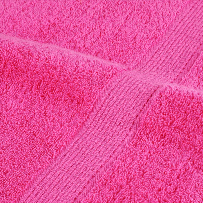 Asciugamani 10 pz Rosa 100x200 cm 600 g/m² 100% Cotone 137535