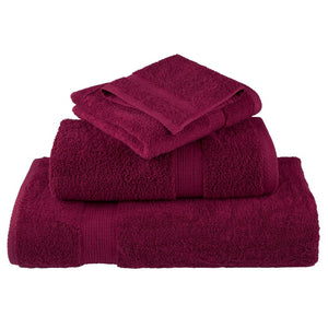 Set Asciugamani 8 pz Bordeaux 600 gsm 100% Cotone 137539