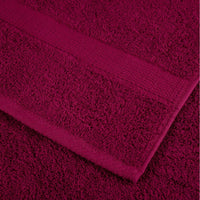 Set Asciugamani 8 pz Bordeaux 600 gsm 100% Cotone 137539