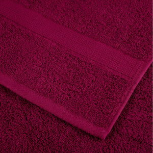 Set Asciugamani 8 pz Bordeaux 600 gsm 100% Cotone 137539