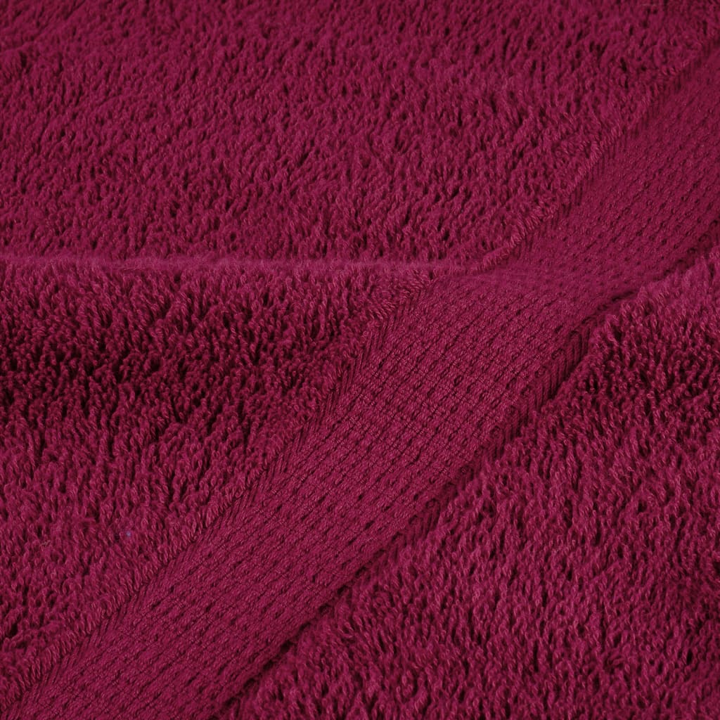 Set Asciugamani 8 pz Bordeaux 600 gsm 100% Cotone 137539