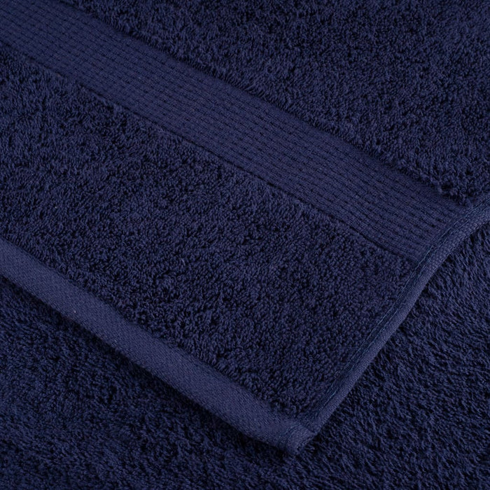 Set Asciugamani 8 pz Blu Navy 600 gsm 100% Cotone 137541