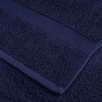 Set Asciugamani 8 pz Blu Navy 600 gsm 100% Cotone 137558