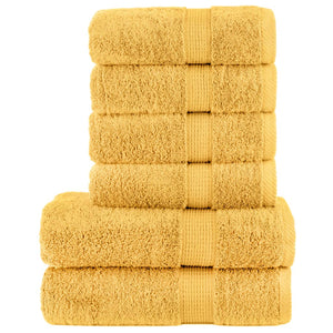 Set Asciugamani 8 pz Oro 600 gsm 100% Cotone 137559