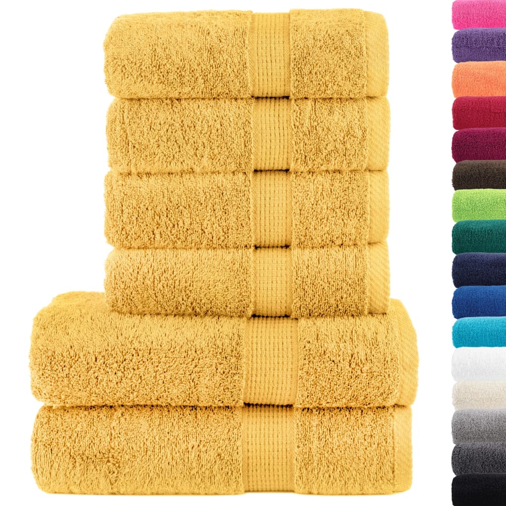 Set Asciugamani 8 pz Oro 600 gsm 100% Cotone 137559