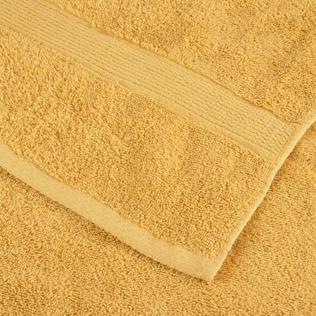 Set Asciugamani 8 pz Oro 600 gsm 100% Cotone 137559