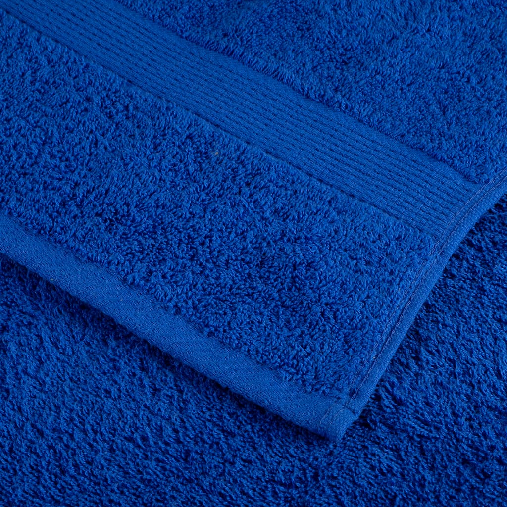 Set Asciugamani 12 pz Blu 600 gsm 100% Cotone 137572