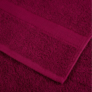 Set Asciugamani 12 pz Bordeaux 600 gsm 100% Cotone 137573