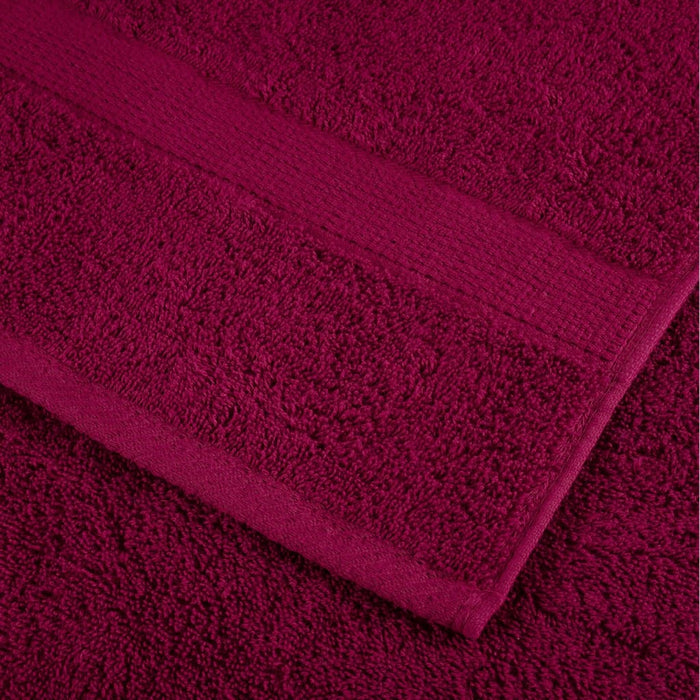 Set Asciugamani 12 pz Bordeaux 600 gsm 100% Cotone 137573