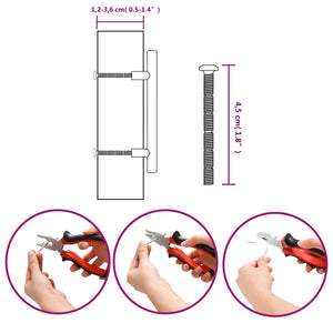 Maniglie per Mobili 20pz Argento 96mm in Acciaio Inox 3203588