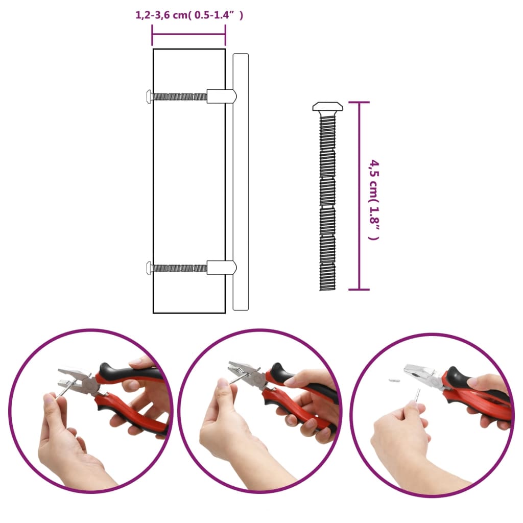 Maniglie per Mobili 20pz Argento 128mm in Acciaio Inox 3203589