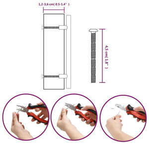 Maniglie per Mobili 20pz Argento 128mm in Acciaio Inox 3203589