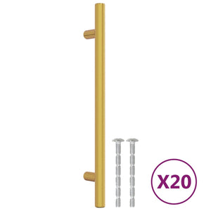 Maniglie per Mobili 20 pz Oro 160 mm in Acciaio Inoxcod mxl 132971