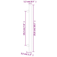 Maniglie per Mobili 10 pz Oro 192 mm in Acciaio Inox 3203623