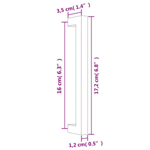 Maniglie per Mobili 20 pz Oro 160 mm in Acciaio Inox 3203646