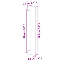 Maniglie per Mobili 20 pz Nere 160 mm in Acciaio Inox 3203654