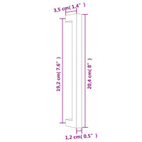 Maniglie per Mobili 20 pz Nere 192 mm in Acciaio Inox 3203655