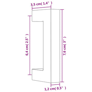 Maniglie per Mobili 20 pz Bronzo 64 mm in Acciaio Inox 3203659