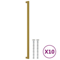 Maniglie per Mobili 10 pz Oro 480 mm in Acciaio Inox 3203674