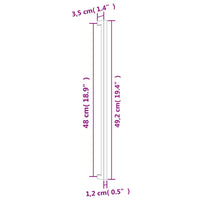 Maniglie per Mobili 10 pz Oro 480 mm in Acciaio Inox 3203674