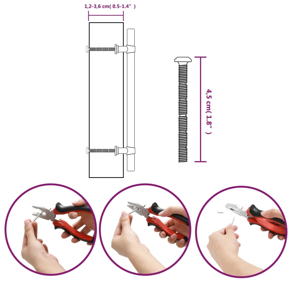 Maniglie per Mobili 20 pz Argento 160 mm in Acciaio Inox 3203686