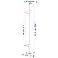 Maniglie per Mobili 20 pz Bronzo 160 mm in Acciaio Inox 3203702