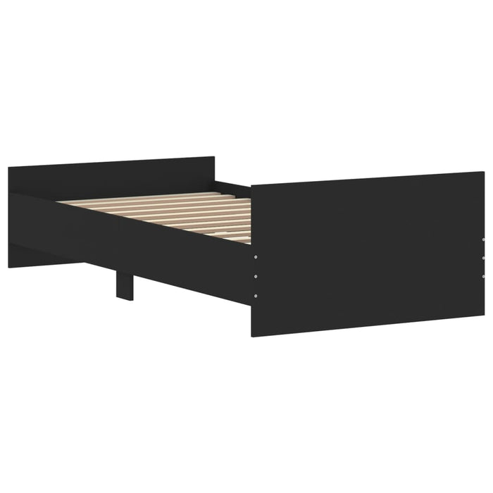 Giroletto Nero 90x190 cm in Legno Multistrato 835940