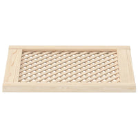 Ante con Design a Reticolo 2 pz 49,5x61,5 cm in Legno di Pino 372791